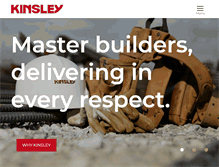 Tablet Screenshot of kinsleyconstruction.com